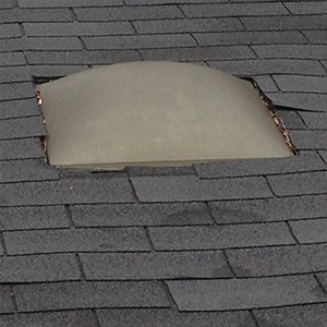 Wrongly installed skylights